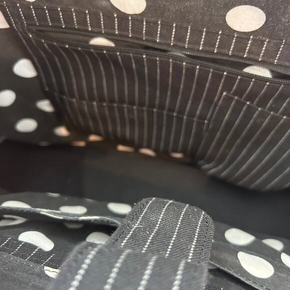 World According to Jess Black, White and Pink Large Top Handle Shoulder Bag - Picture 5 of 7